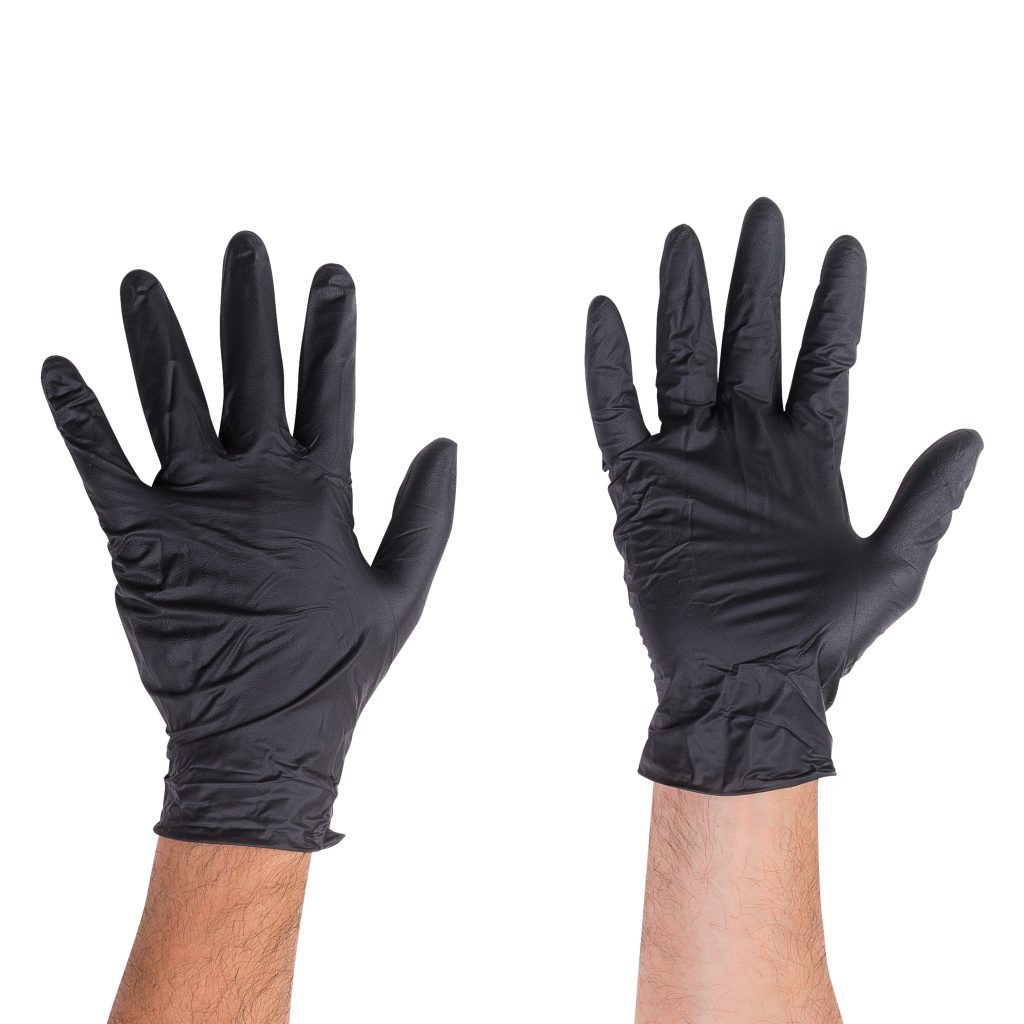 Buy Black Nitrile Gloves Online Emjay Products
